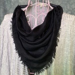 Black scarf with clasp
